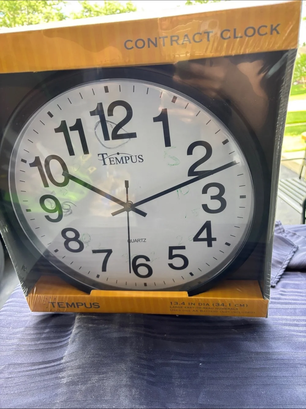 Black and White Wall Clock - Contract Style